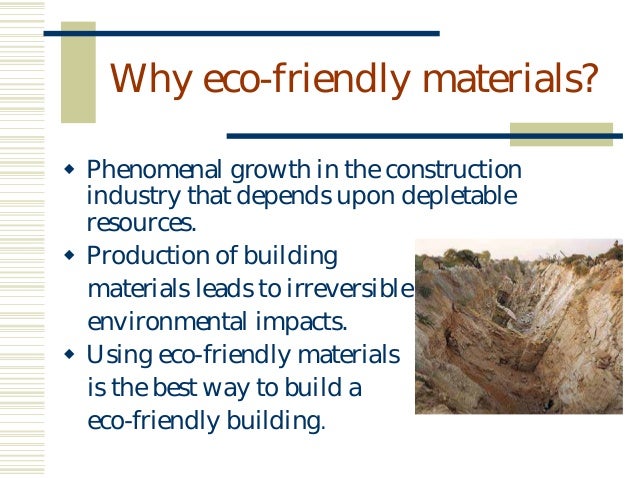 environmentally friendly building materials pdf
