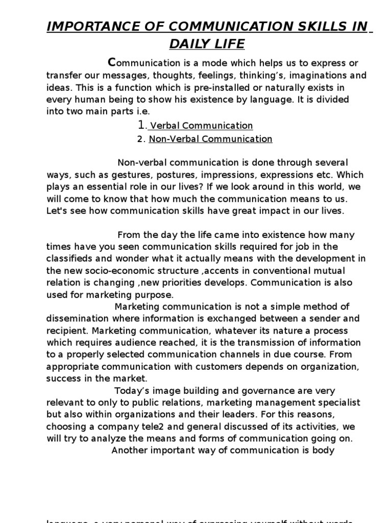 importance of communication skills for students pdf