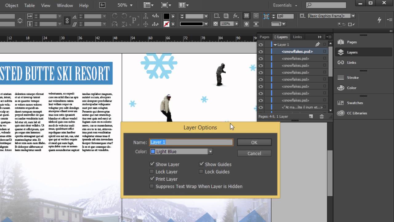 keep indesign layers exporting to pdf