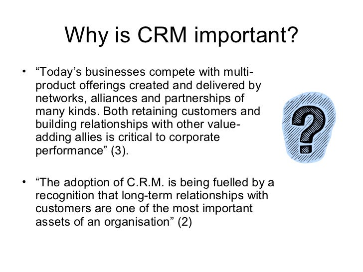 importance of customer relationship management pdf