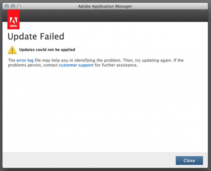 how to close adobe application manager