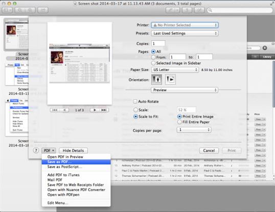 how to make pdf of images preview for mac