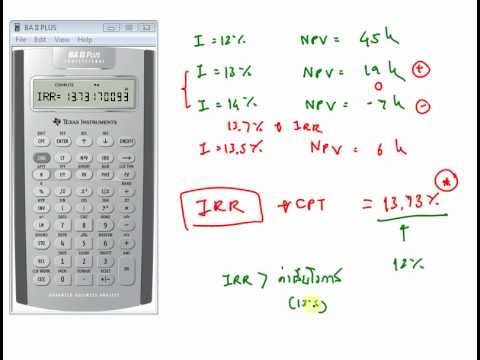 how to calculate irr manually pdf