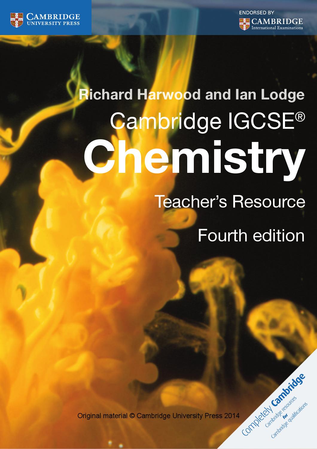 igcse chemistry textbook pdf