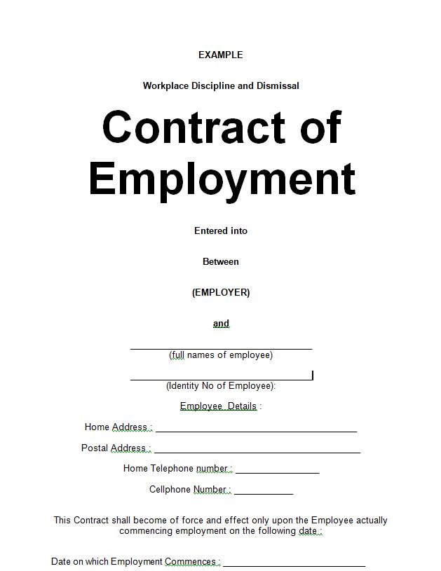 job contract sample doc
