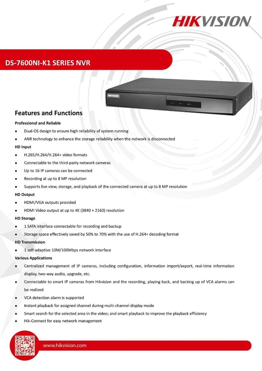 hikvision ds-7604ni-k1 4p user manual