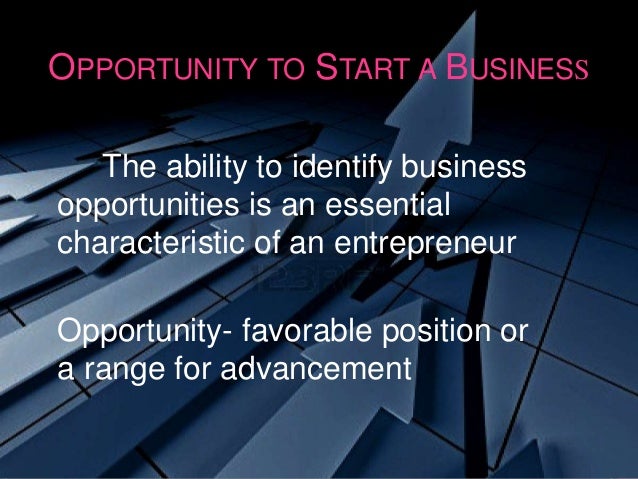 identification of business opportunities pdf