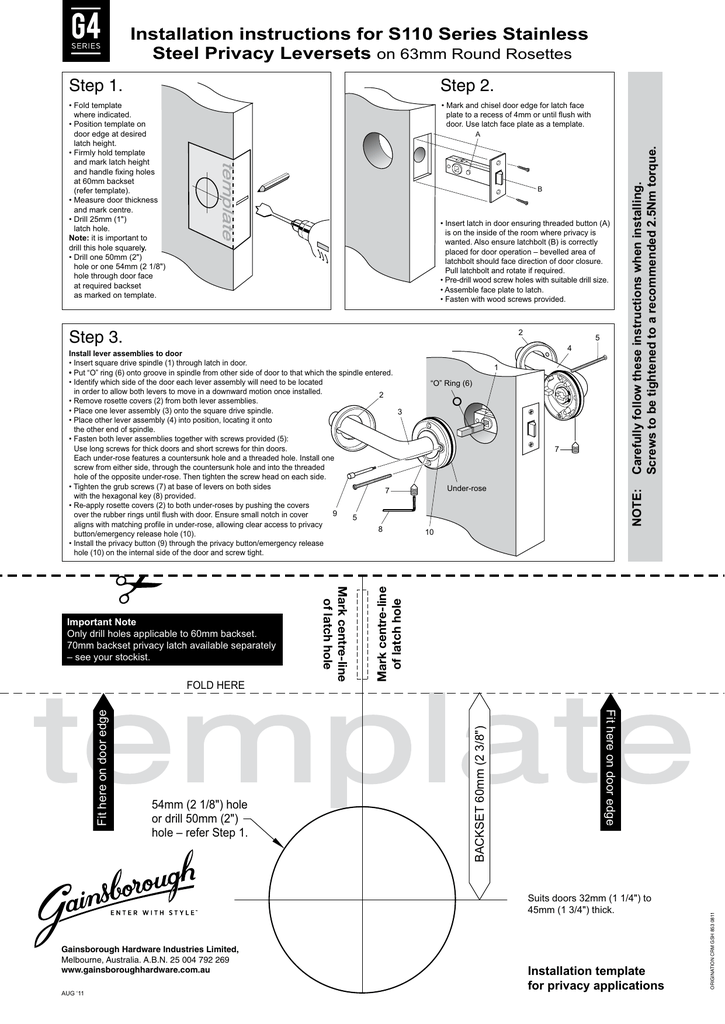 installation manual template