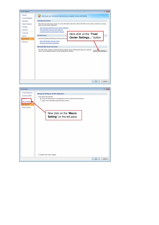 macros in access 2007 tutorial pdf